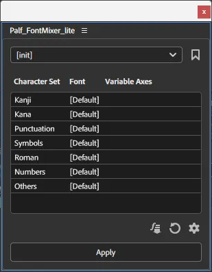 Palf FontMixer — Lite edition 1